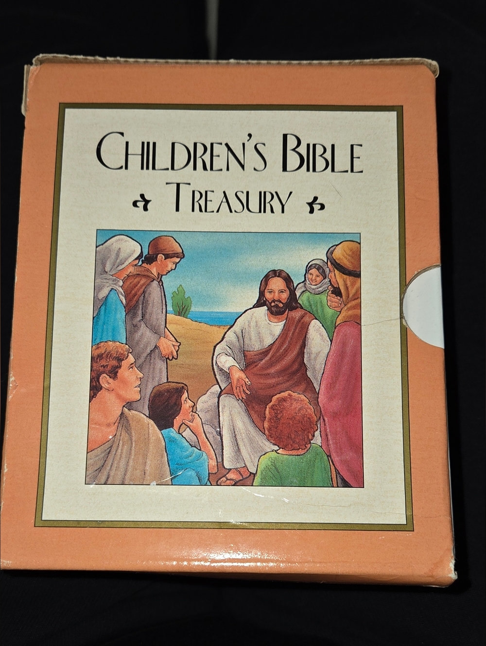 Children's Bible Treasury - Peach Cover 12 Books Total